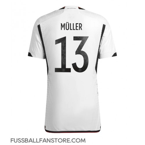 Deutschland Thomas Muller #13 Replik Heimtrikot WM 2022 Kurzarm